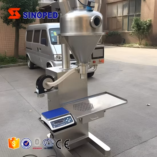 Riempitrice automatica per polvere a coclea di tipo rotativo